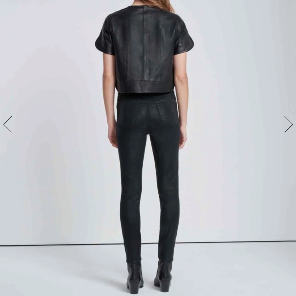 B(AIR) HIGH WAIST ANKLE SKINNY IN COATED BLACK - Picture 3 of 4